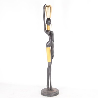 Black Brass Statue, 1970s-DSC-2016355