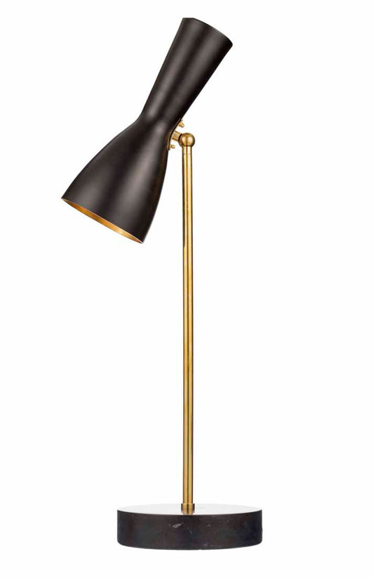 Black Brass Wormhole Table Lamp by Simone Calcinai for Brass Brothers