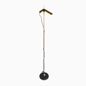 Black Brown Model 70 1105/ D Floor Lamp by Bruno Gecchelin for Arteluce, 1980s-OHK-656687