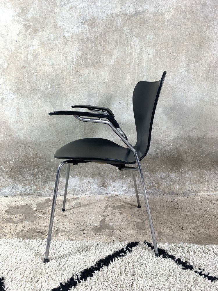 Black Butterfly Armchair by Arne Jacobsen for Fritz Hansen, 1970s