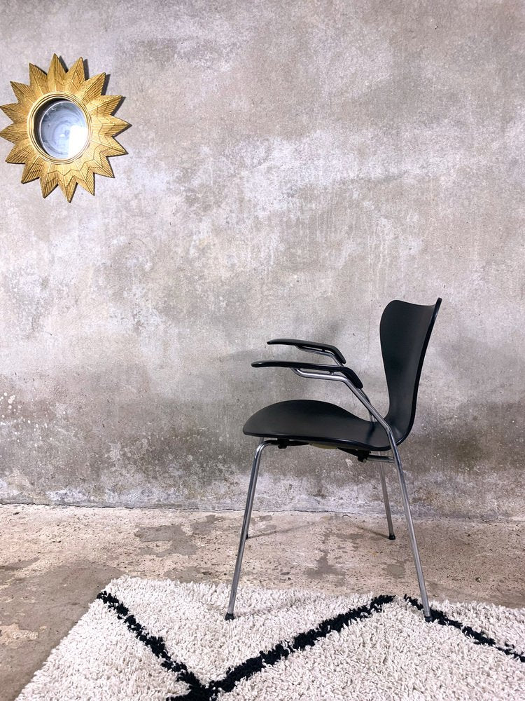 Black Butterfly Armchair by Arne Jacobsen for Fritz Hansen, 1970s