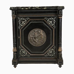 Black Cabinet with Bronze Applications and Pewter Inlays, 1880s-DXD-1790532