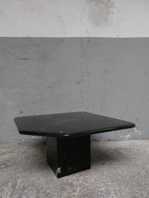 Black Carrara Marble Coffee Table-AIF-1782170