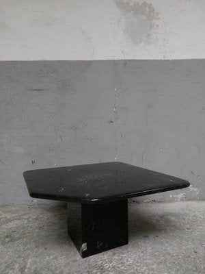 Black Carrara Marble Coffee Table-AIF-1782170