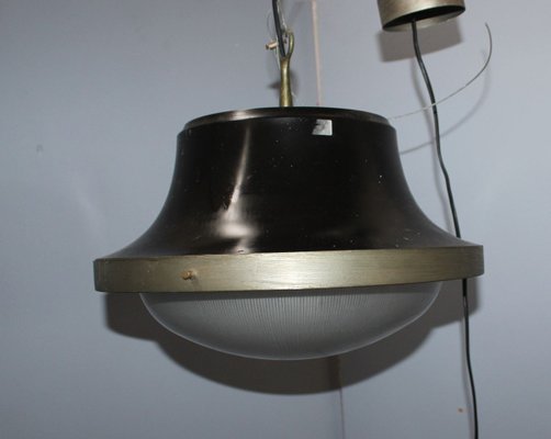 Black Ceiling Lamp by Sergio Mazza for Artemide, 1960s-HZ-772872