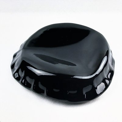 Black Ceramic Capsule Vide Poche by Peiré, 1980s-YBU-664509