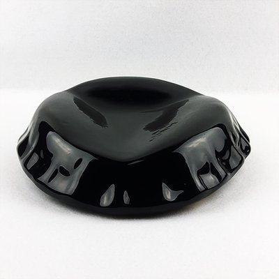 Black Ceramic Capsule Vide Poche by Peiré, 1980s-YBU-664509