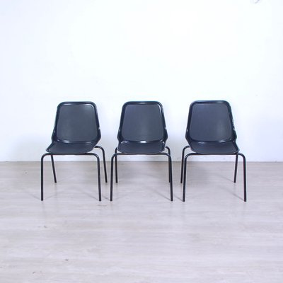 Black Chairs from Mim, Italy, 1960s, Set of 6-XSG-1794157