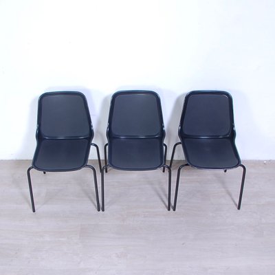 Black Chairs from Mim, Italy, 1960s, Set of 6-XSG-1794157