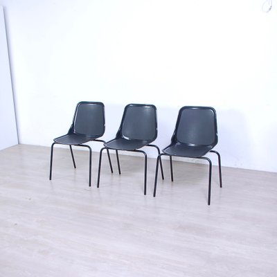 Black Chairs from Mim, Italy, 1960s, Set of 6-XSG-1794157