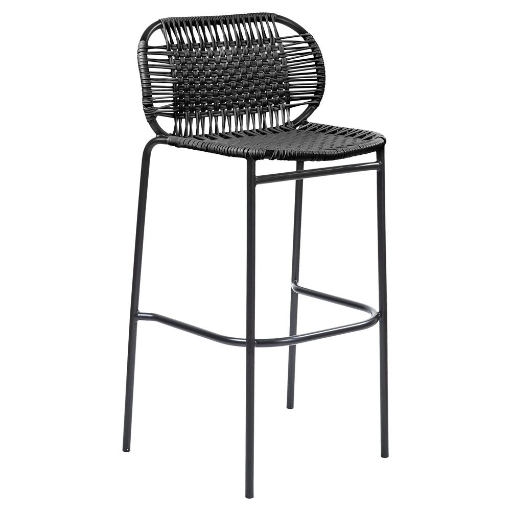 Black Cielo Bar Stool by Sebastian Herkner