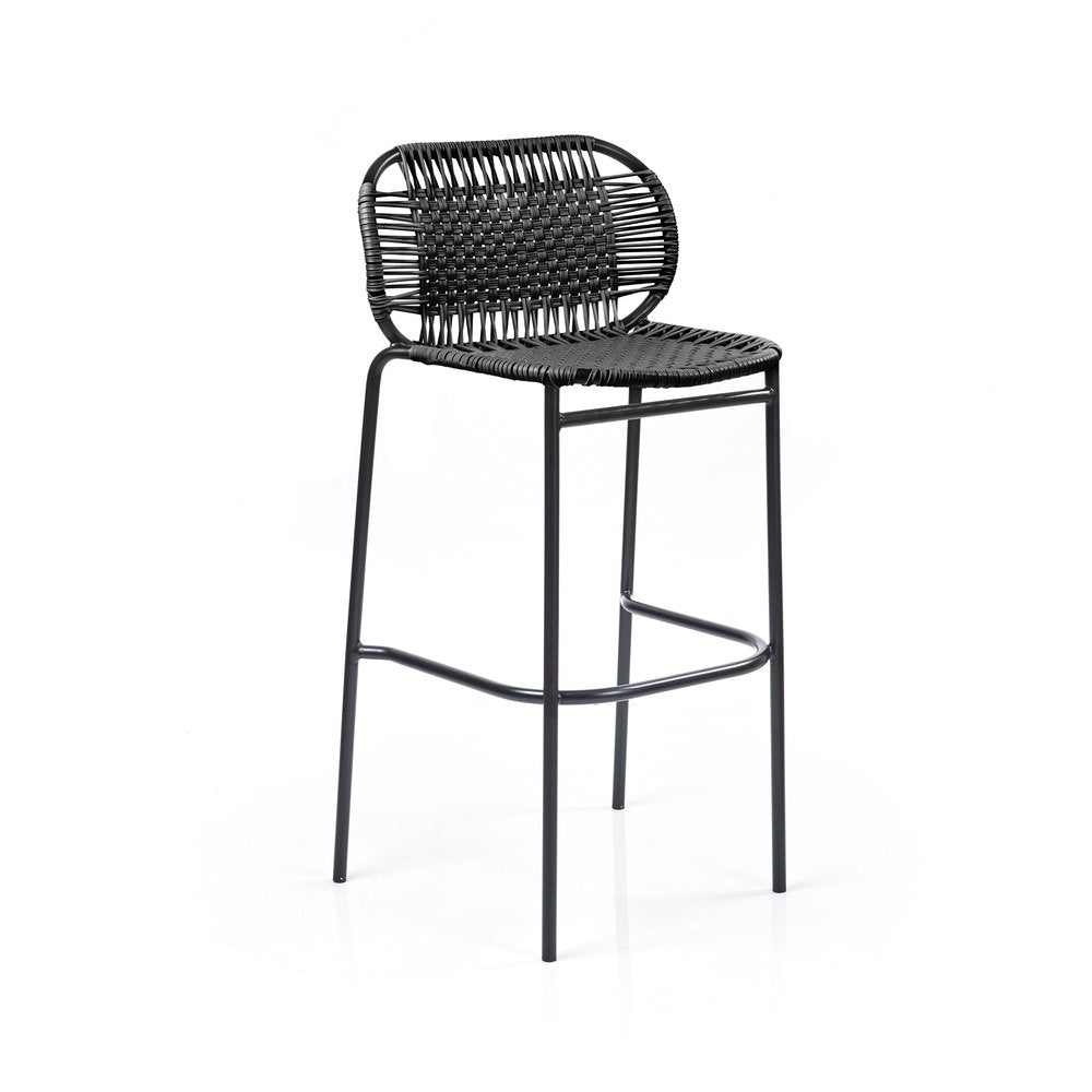 Black Cielo Bar Stool by Sebastian Herkner