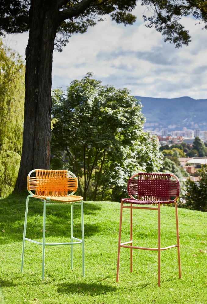 Black Cielo Bar Stool by Sebastian Herkner