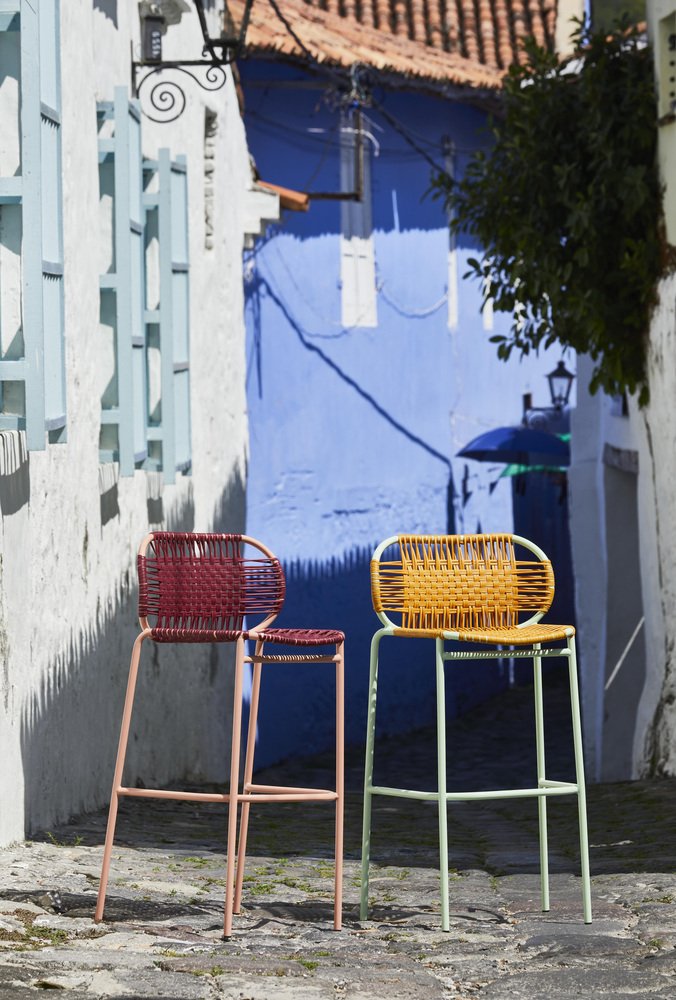 Black Cielo Bar Stool by Sebastian Herkner