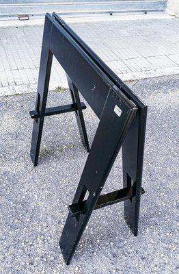 Black Colored Wooden Table by Acerbis Company, Italy, 1980s-RAQ-1293819