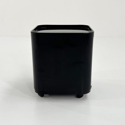 Black Componibili Storage Unit on Wheels by Anna Castelli for Kartell, 1970s-WZS-2031329