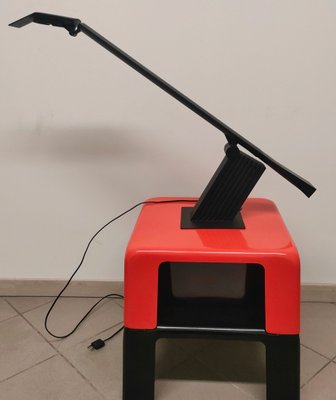 Black Condor Desk Lamp attributed to Hans Von Klier for Bilumen, 1988-AKW-2019753