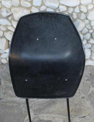 Black Coquillage Chair by Pierre Guariche for Meurop 1960s-ZM-999715