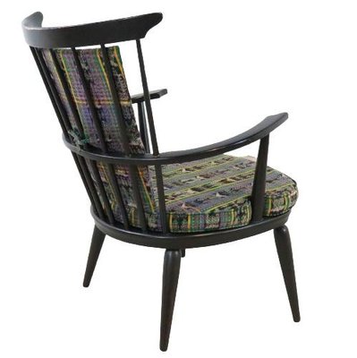 Black Delmenhorst Armchair with Cushion-FYZ-1322542