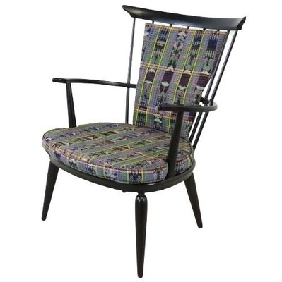 Black Delmenhorst Armchair with Cushion-FYZ-1322542