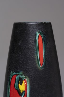 Black Earthenware Vase, 1950s-QAC-2043054