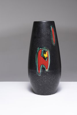 Black Earthenware Vase, 1950s-QAC-2043054