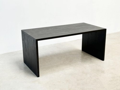 Black Ebonized Desk by Ate Van Apeldoorn, 1980s