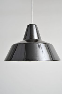 Black Enamel Ceiling Lamp by Louis Poulsen for Wekstattleuchte-ZE-1393483