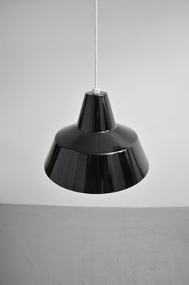 Black Enamel Ceiling Lamp by Louis Poulsen for Wekstattleuchte-ZE-1393483