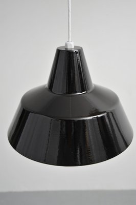 Black Enamel Ceiling Lamp by Louis Poulsen for Wekstattleuchte-ZE-1393483