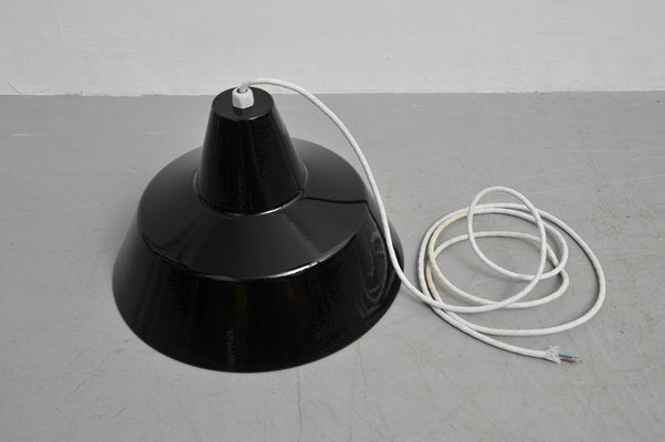 Black Enamel Ceiling Lamp by Louis Poulsen for Wekstattleuchte-ZE-1393483