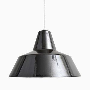 Black Enamel Ceiling Lamp by Louis Poulsen for Wekstattleuchte-ZE-1393483