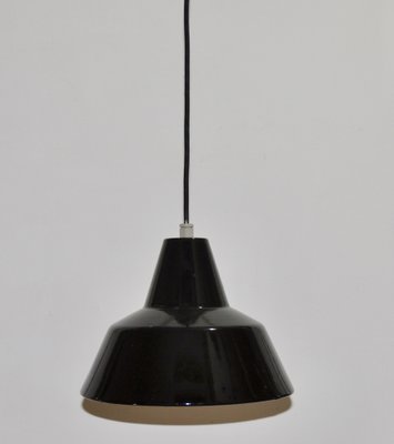 Black Enameled Metal Lamp-ROJ-1311902