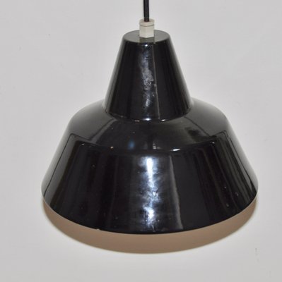 Black Enameled Metal Lamp-ROJ-1311902