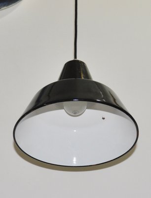 Black Enameled Metal Lamp-ROJ-1311902