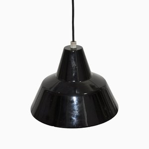 Black Enameled Metal Lamp-ROJ-1311902