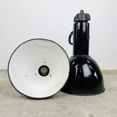 Black Enamelled Factory Lamp from Elektrosvit-LCQ-1229968