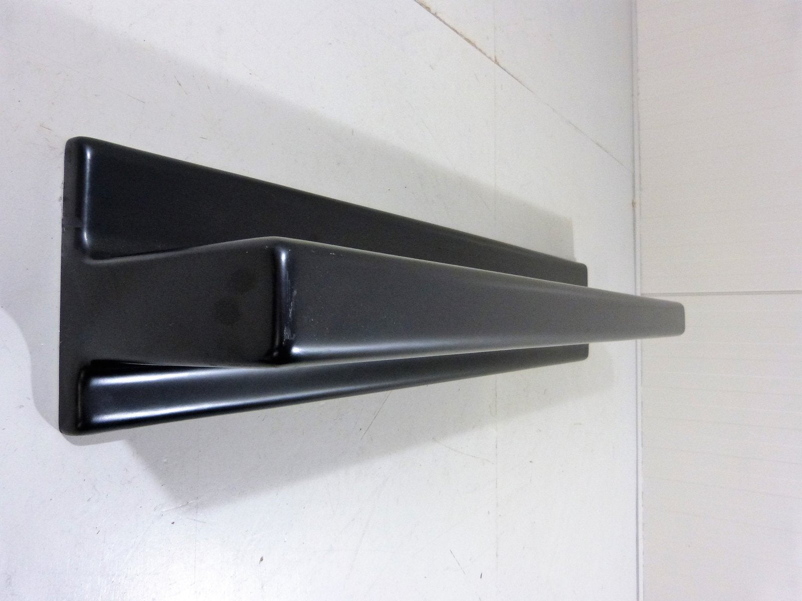 Black Fiberglass Wall Shelves, 1960s, Set of 2