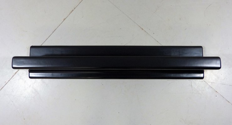 Black Fiberglass Wall Shelves, 1960s, Set of 2-TU-1057040