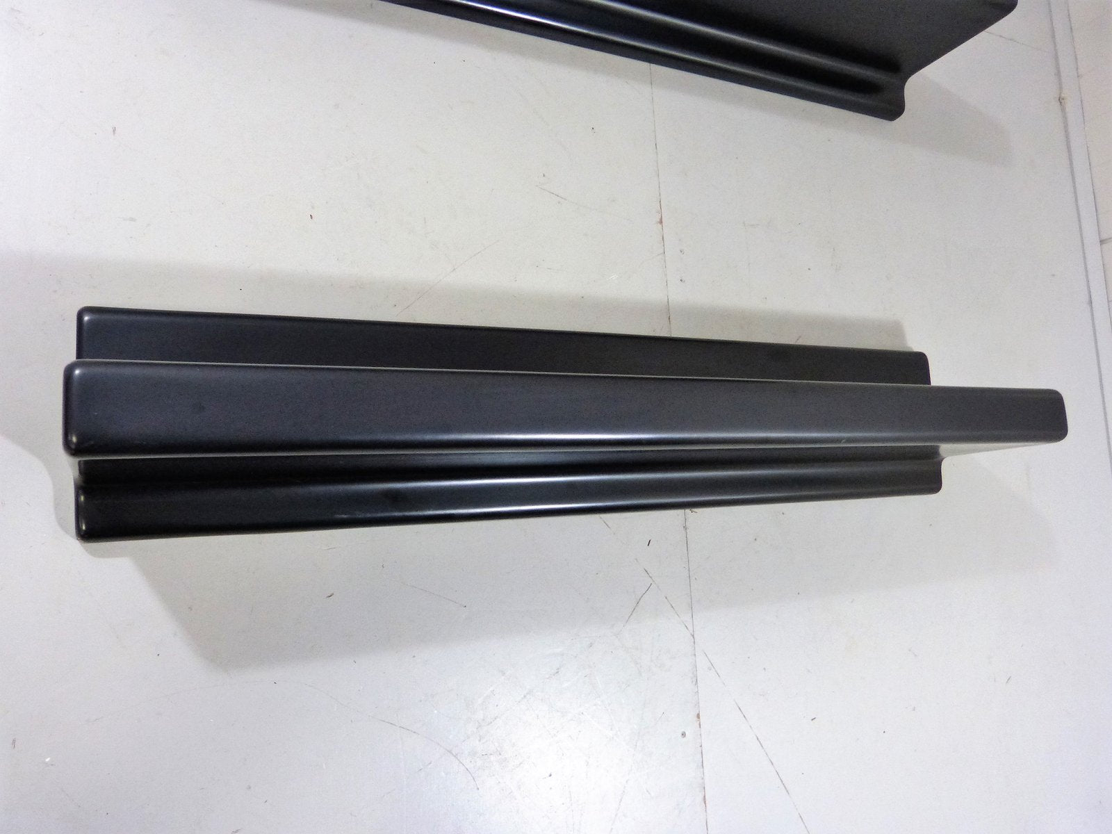 Black Fiberglass Wall Shelves, 1960s, Set of 2