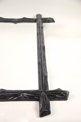 Black Forest Basswood Wall Mirror, Austria, 1880s-TQA-1322339