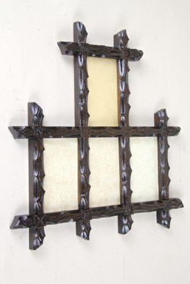 Black Forest Hand-Carved Photo Frame, Austria, 1880s-TQA-1322344