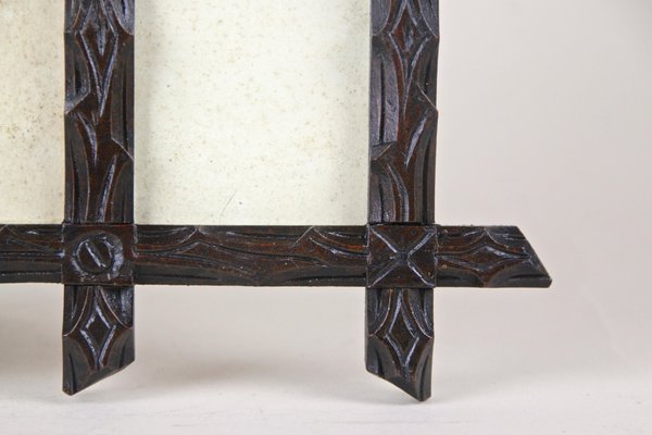 Black Forest Hand-Carved Photo Frame, Austria, 1880s-TQA-1322344