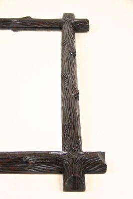 Black Forest Hand-Carved Wall Mirror, Austria, 1880s-TQA-1321976