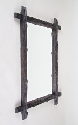 Black Forest Hand-Carved Wall Mirror, Austria, 1880s-TQA-1322226