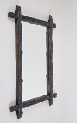 Black Forest Hand-Carved Wall Mirror, Austria, 1880s-TQA-1322223