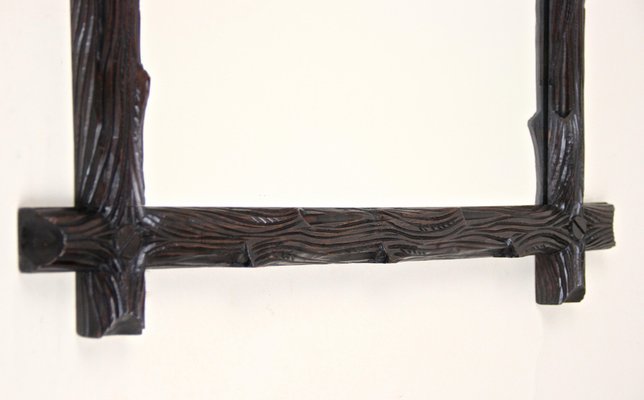 Black Forest Hand-Carved Wall Mirror, Austria, 1880s-TQA-1321976