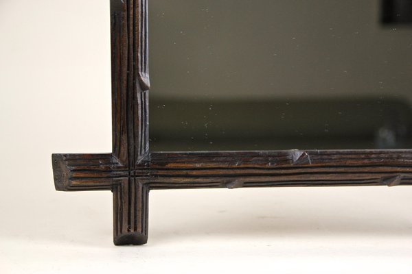 Black Forest Hand-Carved Wall Mirror, Austria, 1880s-TQA-1322248