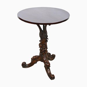 Black Forest Side Table with Hand-Carved Vine Theme, Austria, 1880s-TQA-1322317