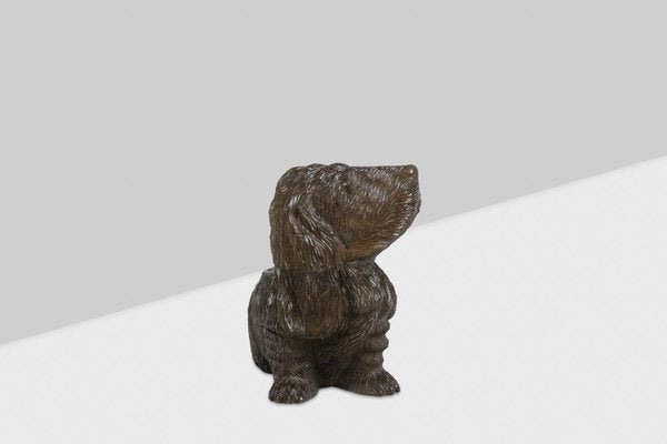 Black Forest Style Carved Basswood Dog, 1900-CEJ-1759748